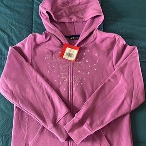The North Face zip up hoodie - girls